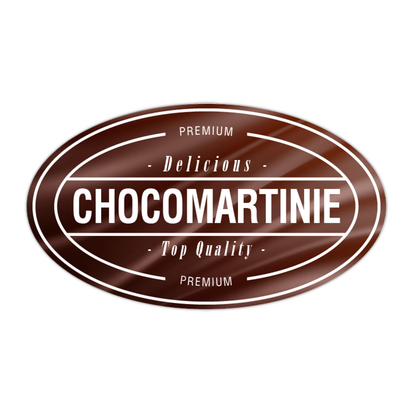 Oval Shape Visiting Card