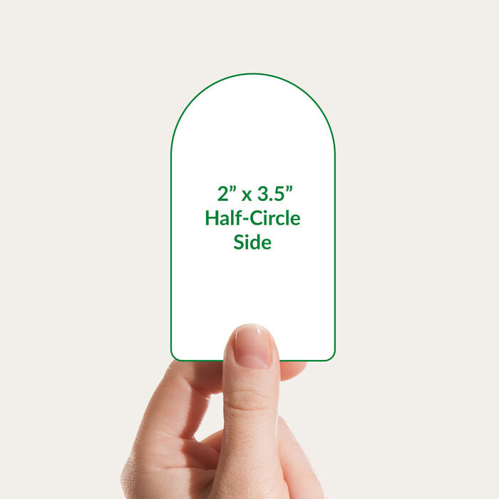 Half Circle Shape Visiting Card