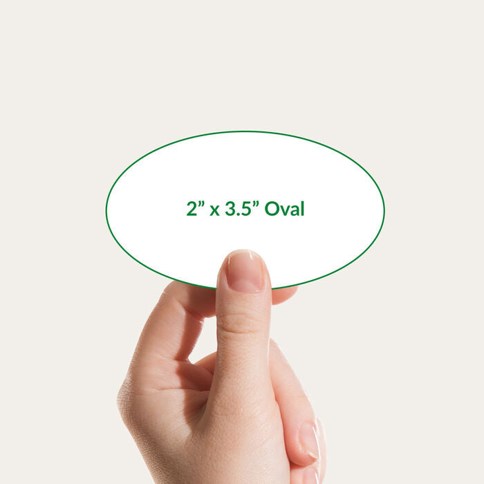 Oval Shape Visiting Card