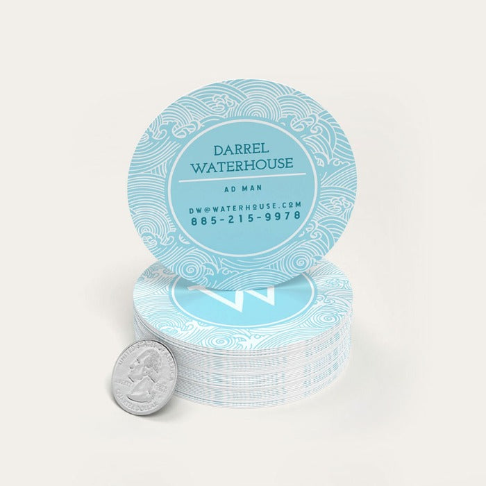 Circle Shape Visiting Card