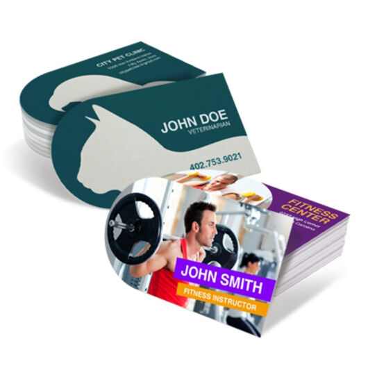 Half Circle Shape Visiting Card