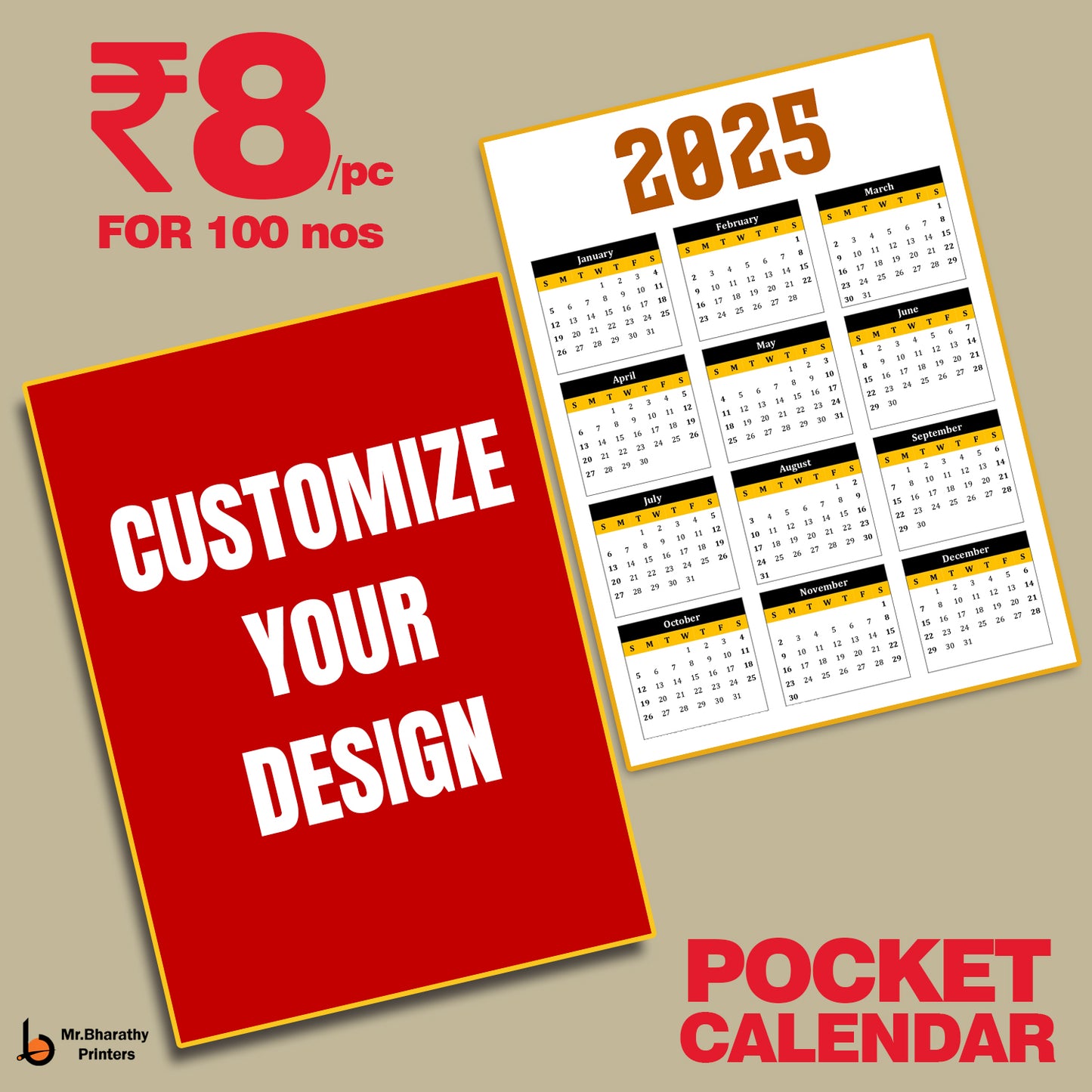 TVK POCKET CALENDAR