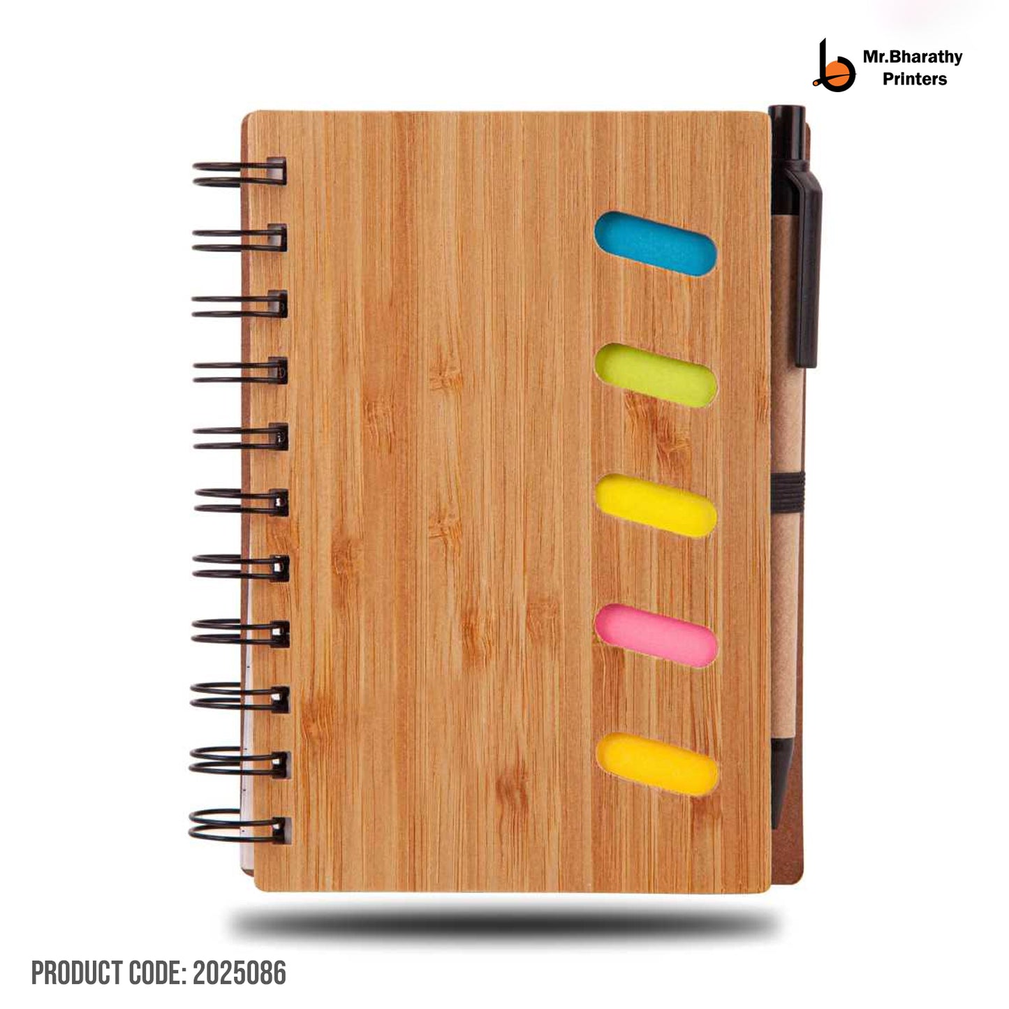 A-5 Wiro Wooden Notebook-2025086