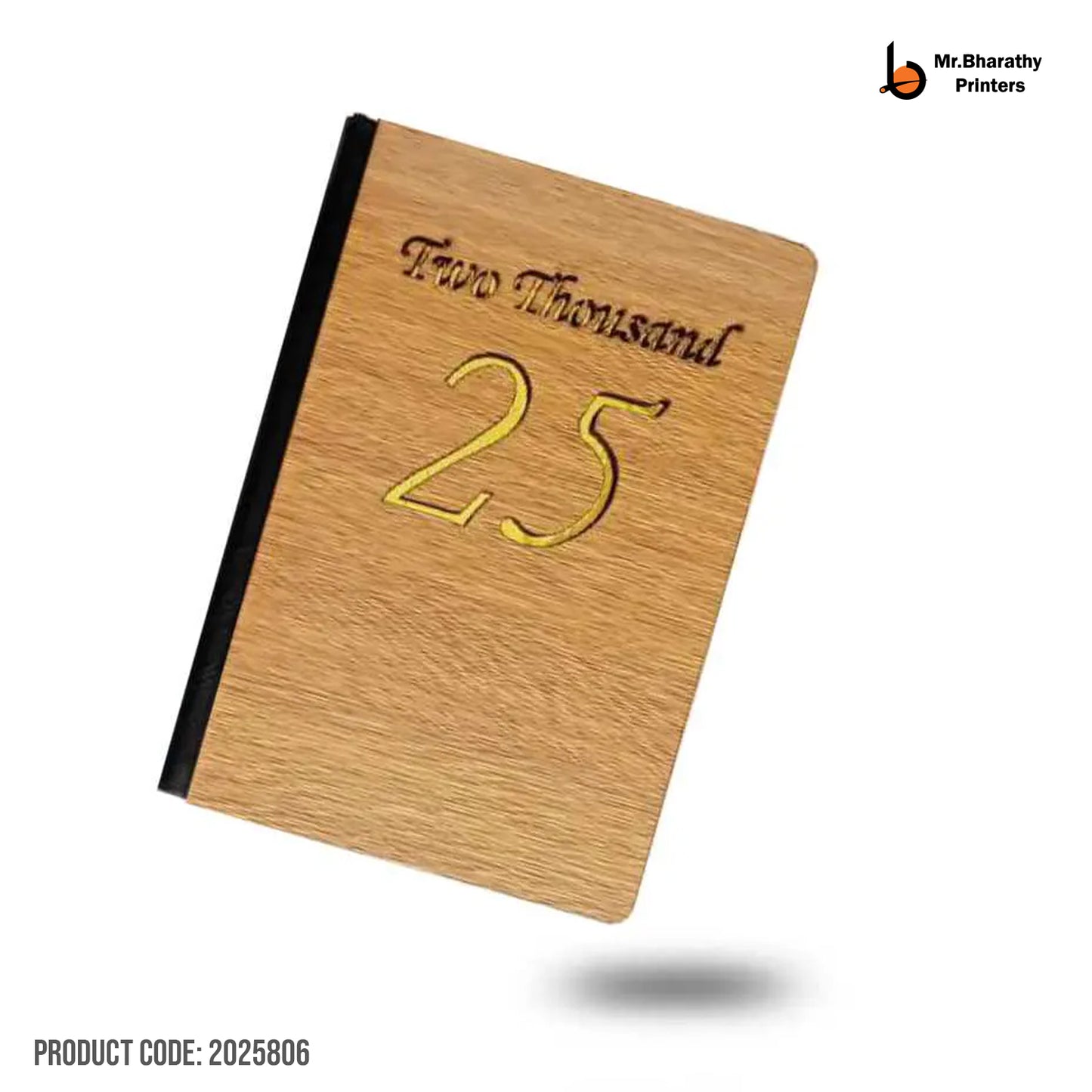 A-5 1 Date Wooden Cover Diary-2025806