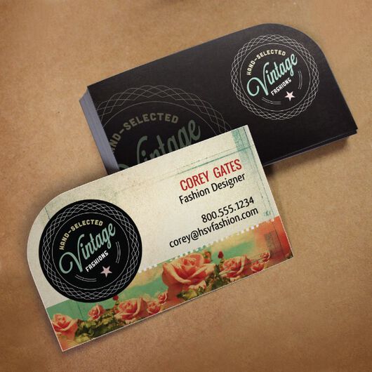 Single Rounded Corner Visiting Card